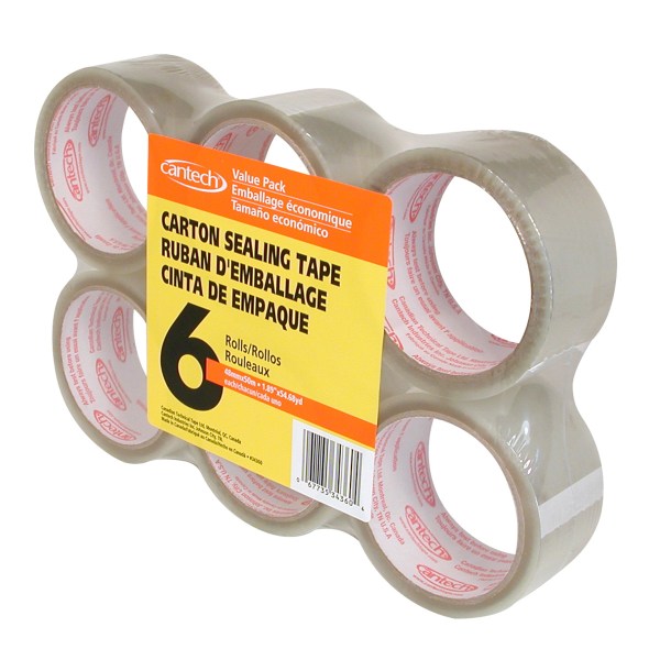 343604850 6-PK Carton Sealing Tape Value Pack